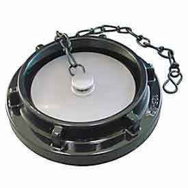 Fire Hose Storz Cap - 5 In. - Black/Silver 685-50Z
