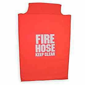 Fire Hose Hump Rack Cover - 24 In. X 25 In. X 6 In. - Red Vinyl - For 1421-2 Hump Rack 132-2