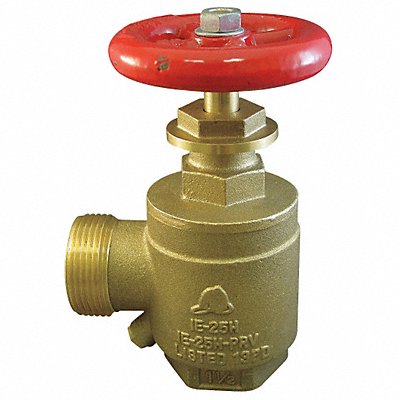 Angle Valve 1.5 In FNPTxMNH Brass Rising MPN:170-1521