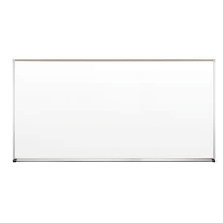 Dry Erase Board, Porcelain, 48 in, 96 in, Aluminum Frame, White, Gloss MPN:202AH