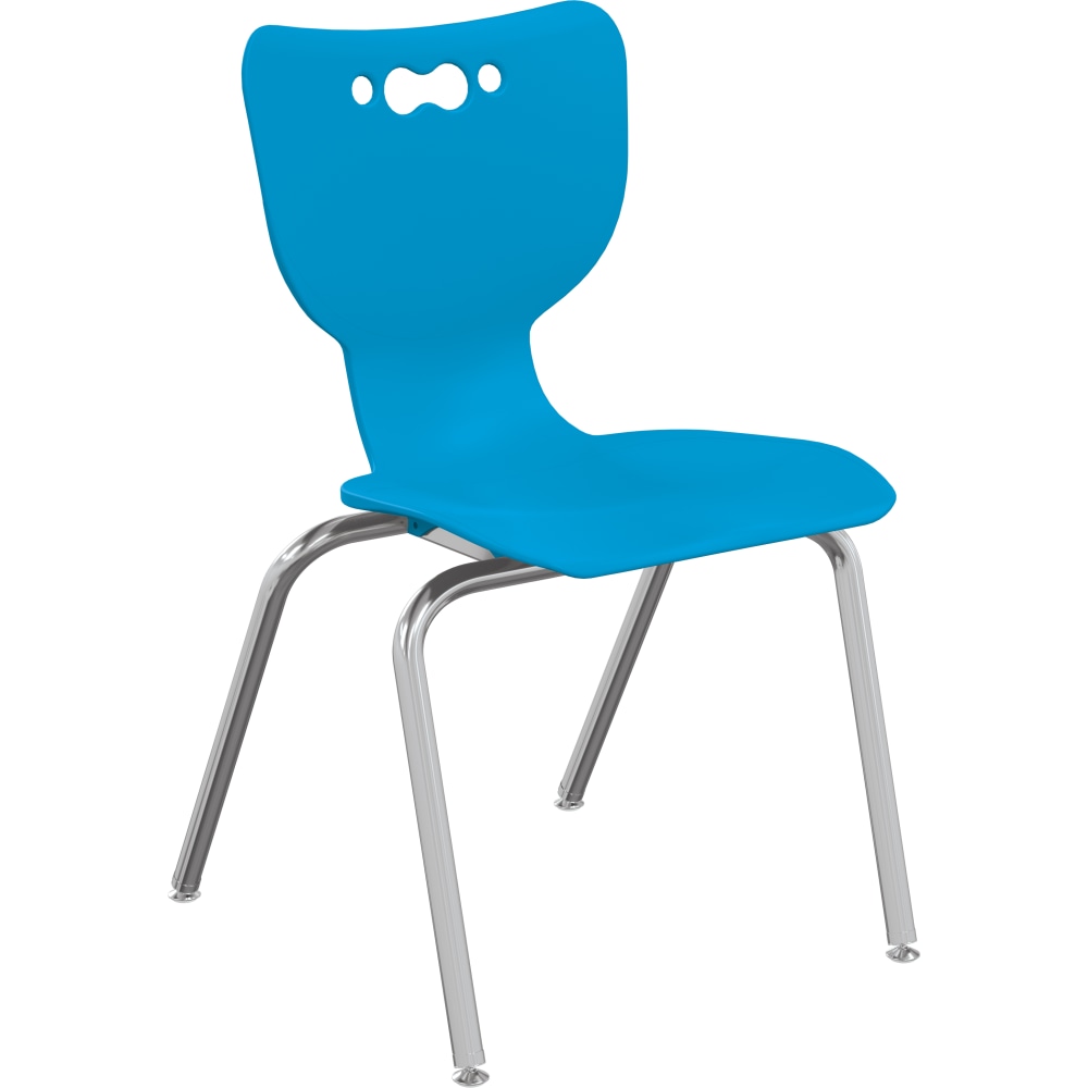 MooreCo Hierarchy Armless Chair, 18in Seat Height, Blue MPN:53318-1-BLUE-NA-CH