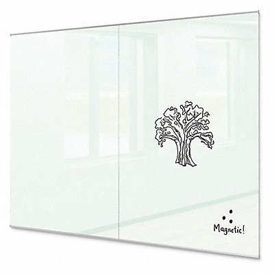 Dry Erase Board Magnetic Wall Mnt White MPN:GWD608-GLOSSWHITE