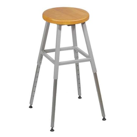 Round Stool, No Backrest, 18-1/2 to 29 in. MPN:34419R
