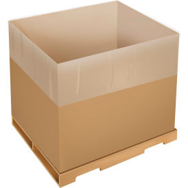 Mor Plastics Tie Off Gusseted Drum Liner 55 Gallon Capacity 4 Mil Pack of 75 MOR22166504 - Pkg Qty 75