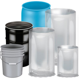 Mor Plastics Tie Off Round Bottom Drum Liner 30 Gallon Capacity 4 Mil Pack of 150 MOR304804RB - Pkg Qty 150