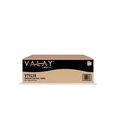 TAD Premium Roll Towel 1 Ply, White, PK6 MPN:VT9158