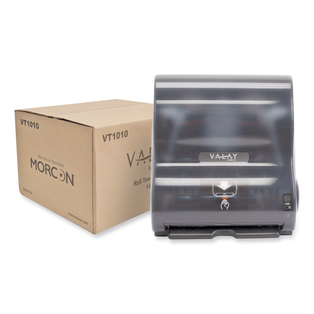 Morcon Tissue Valay 10 Inch Roll Towel Dispenser, 13.25 x 9 x 14.25, Black MPN:VT1010
