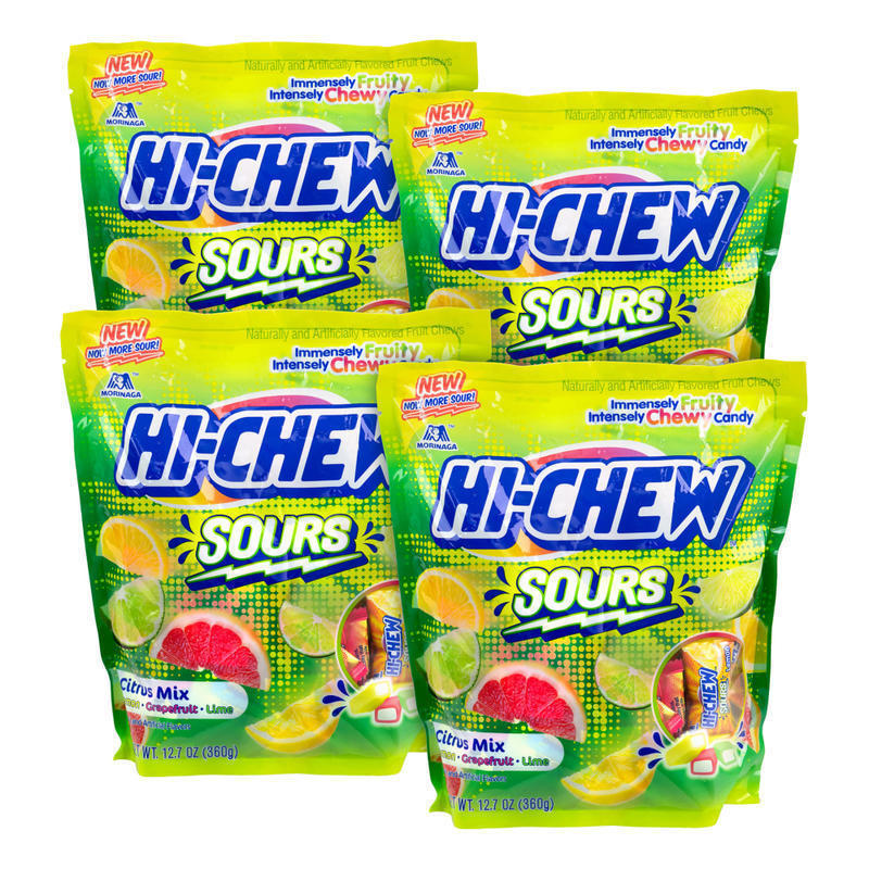 Hi-Chew Fruit Chew Sour Citrus Mix, 12.7 Oz, Pack Of 4 Bags MPN:41960