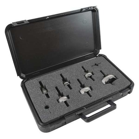 Carbide Hole Cutter Kit, 9 Pcs., 6 Teeth MPN:CTS02