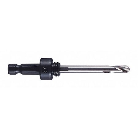 Hole Saw Arbor, Steel, 3/8