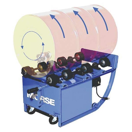 SnglDrmRlr, Lift/TilttoLoad, 55gal, 28inDia MPN:201VS-E1