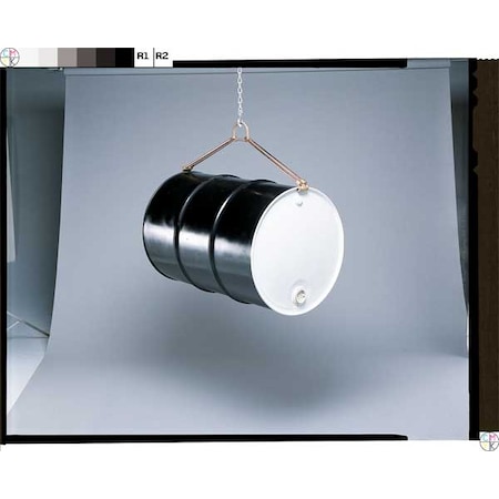 Drum Lifting Hook, Blue, Horizontal, Steel MPN:41