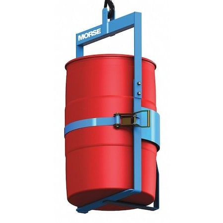 Drum Lifter, Blue, Vertical, Carbon Steel MPN:86