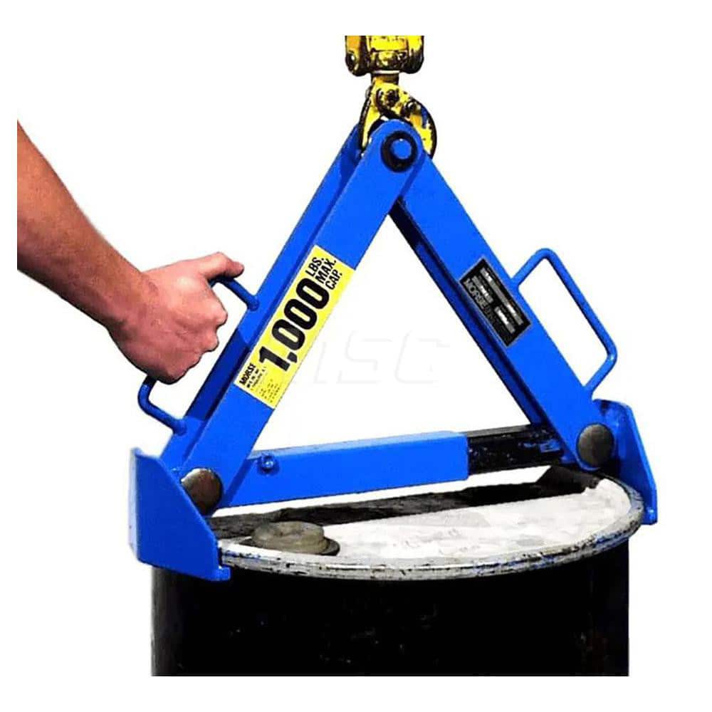 Drum Lifter: (1) 30 to 55 gal Drum, 1,000 lb Capacity MPN:92-30