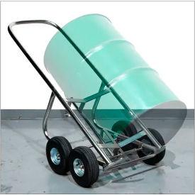 Morse® Stainless Steel Self-Standing Drum Truck 160-WP-SS - 4 Pneumatic Wheels - 1000 Lb. Cap. 160-WP-SS