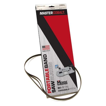 Portable Band Saw Blade, 14/18 TPI, Bi-Metal, 3 PK MPN:001182