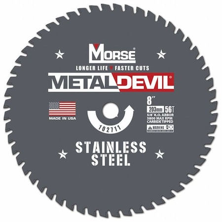 CircularSawBlade, Carbide, Dia:8 MPN:102711-WWG