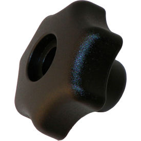 Through Thread Plastic Hand Knobs - M6x1.0 Thread - 32mm Knob Dia. - 20mm Knob Height - 713206 713206