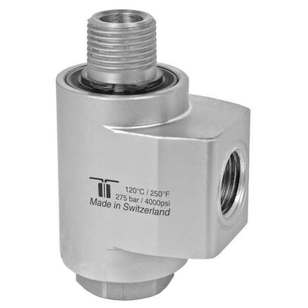Rotary Union, WDBL Swivel, NPTFxNPTM, 3/8In MPN:43.262