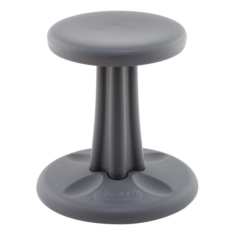 Kore Kids Wobble Chair, 14inH, Dark Gray MPN:KOR590