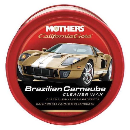 12 Oz. California Gold Brazilian Carnauba Cleaner Wax Bottle, Yellow, Wax MPN:5500