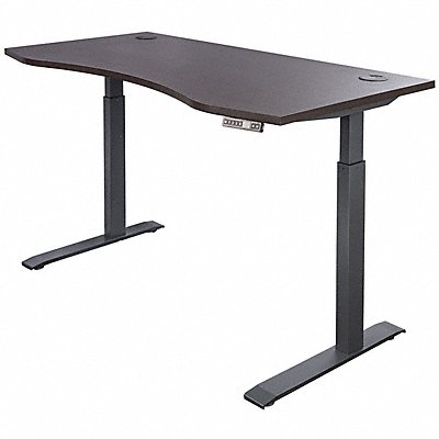 Height Adjustable Desk 60x30 Walnt Wood MPN:SDD60A