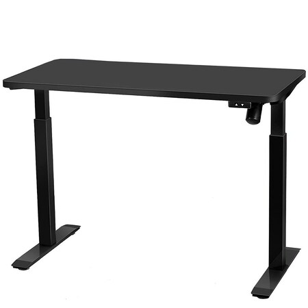 Motionwise Electric Height Adjustable De, 24 in D X 48 in H, 48 in W X Wood and Steel, Black MPN:AX2448B
