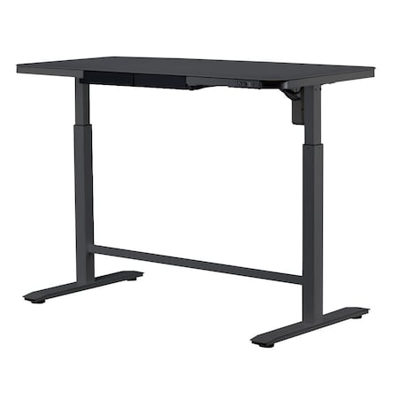 Motionwise Electric Height Adjustable De, 24 in D X 48 in H, 48 in W X Glass and Steel, Gray MPN:GLS48MG