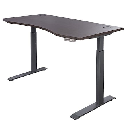 Electric Sit-Stand Desk, 30 in D X 60 in W X MPN:SDD60A