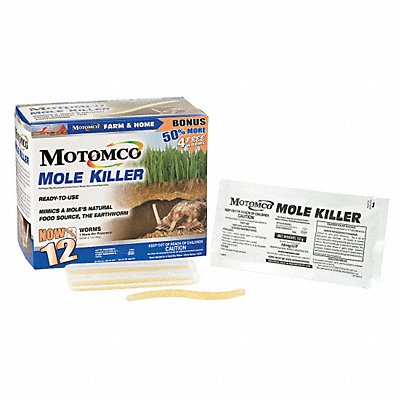 Worm Shaped Mole Bait PK12 MPN:34310