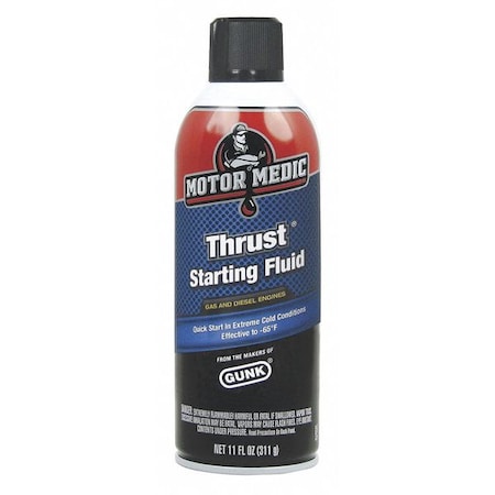 Starting Fluid, Aerosol Can, 11 oz, Diesel Engines/Gasoline Engines, Thrust MPN:M3815