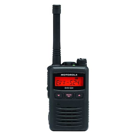 Portable Two Way Radio, UHF, 403 - 470 MHz MPN:EVX-S24-G6-3 BLACK
