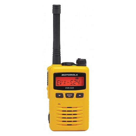 Portable Two Way Radio, UHF, 403 - 470 MHz MPN:EVX-S24-G6-3 YELLOW