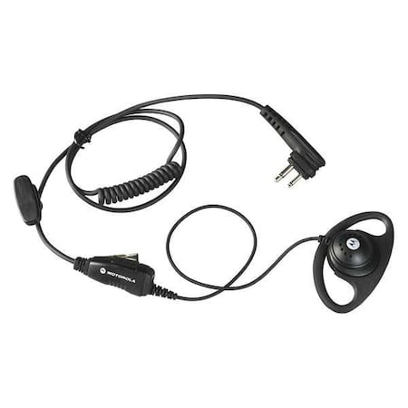 Ear Loop Earpiece, Black, Two Pin, Swivel MPN:HKLN4599B