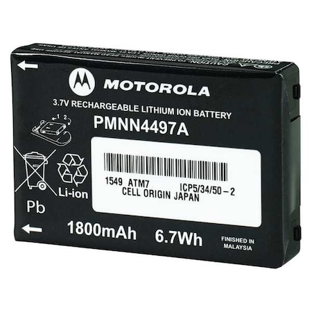 Rechargeable Battery, Lithium-ion, 1800mAh MPN:PMNN4497AR