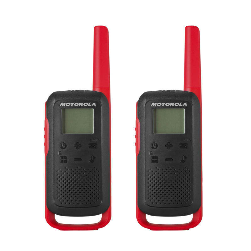 Motorola TalkAbout 2-Way Radios, T210, Black/Red, Pack Of 2 Radios MPN:T210