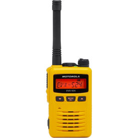 Motorola EVX-S24-UY Two-Way Radio 2 Watt Analog3 Watt Digital 256 ChannelUHF 403-470 MHz Yellow EVX-S24-UY