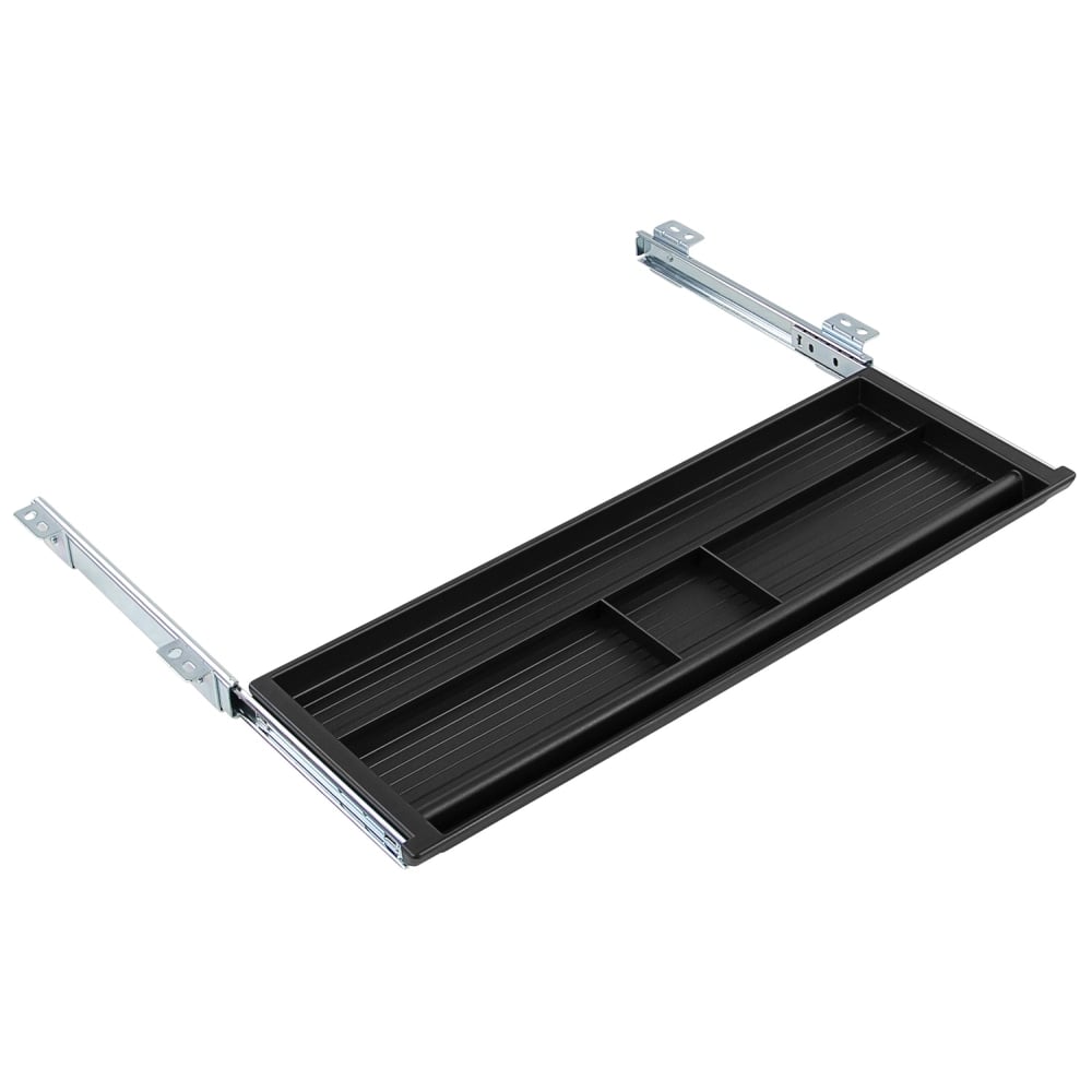 Mount-It! Under Desk Pencil Drawer, 2inH x 21-1/4inW x 5-5/8inD, Black MPN:MI-7144
