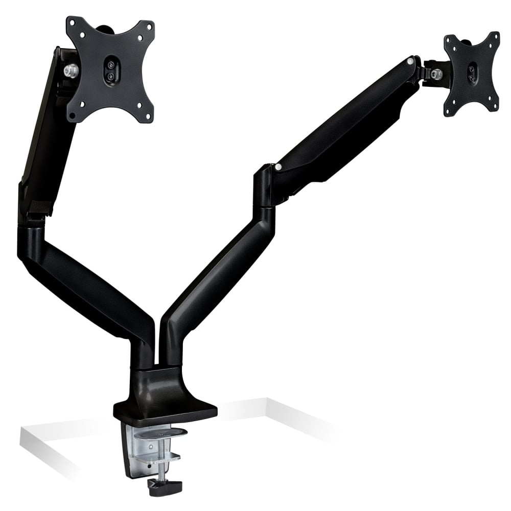 Mount-It! MI-1772B Dual-Monitor Arm Mount, 18inH x 22inW x 5inD, Black MPN:MI-1772B