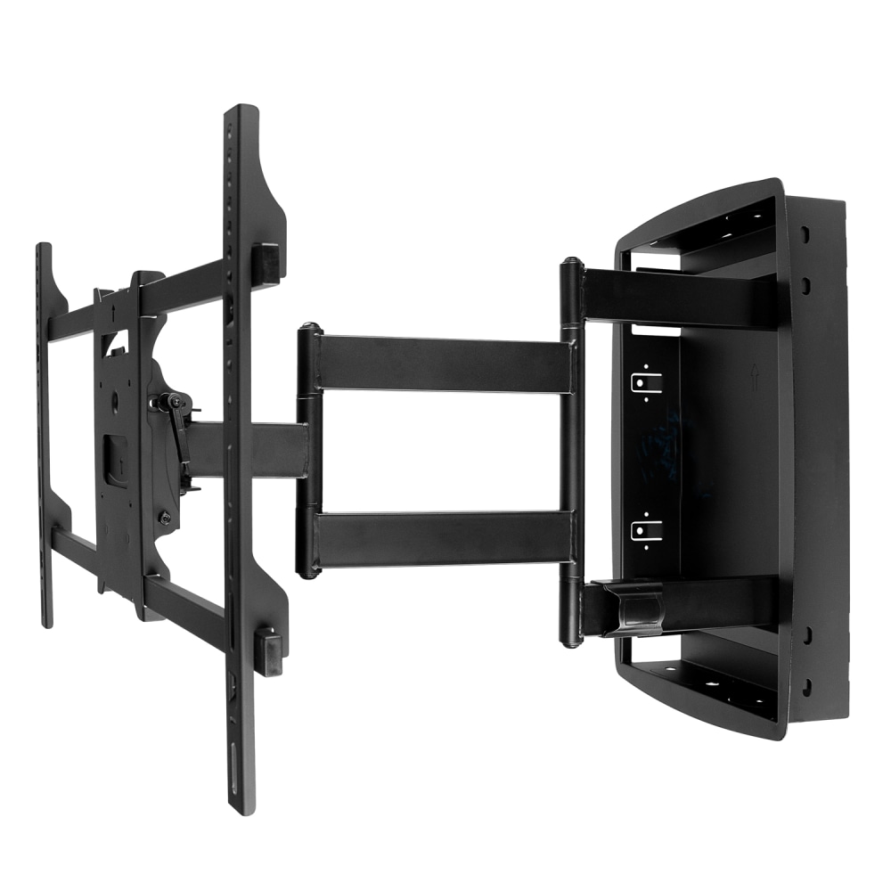 Mount-It! MI-381 Recessed TV Wall Mount, 18inH x 29inW x 5inD, Black MPN:MI-381