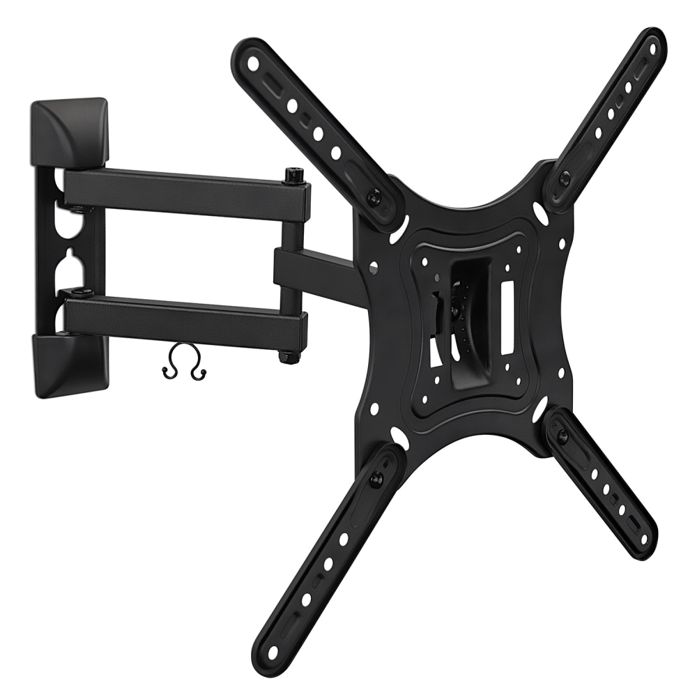 Mount-It! Full-Motion Wall Mount With Swivel For 24 - 55in TVs, 10inH x 11inW x 3.5inD, Black MPN:MI-4110