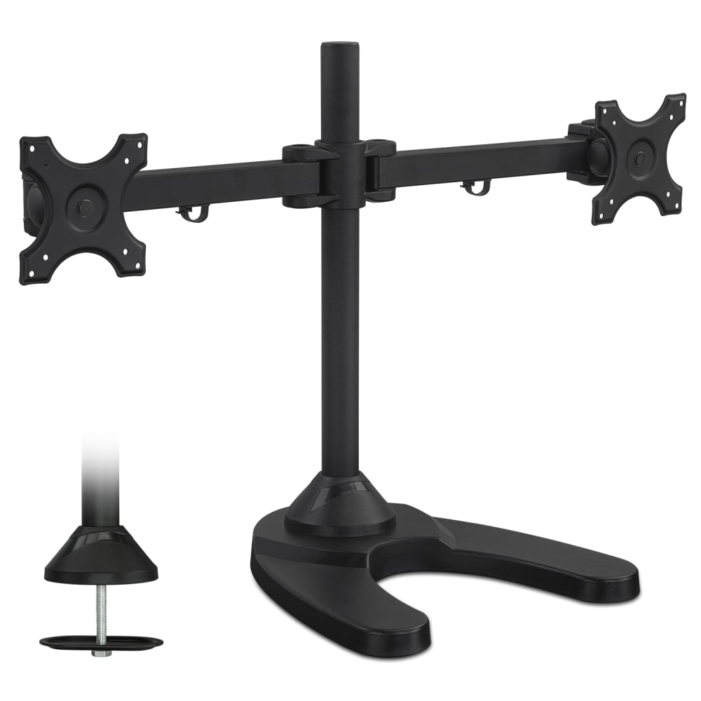Mount-It! Freestanding Dual Monitor Desk Mount, Black, MI-781 MPN:MI-781