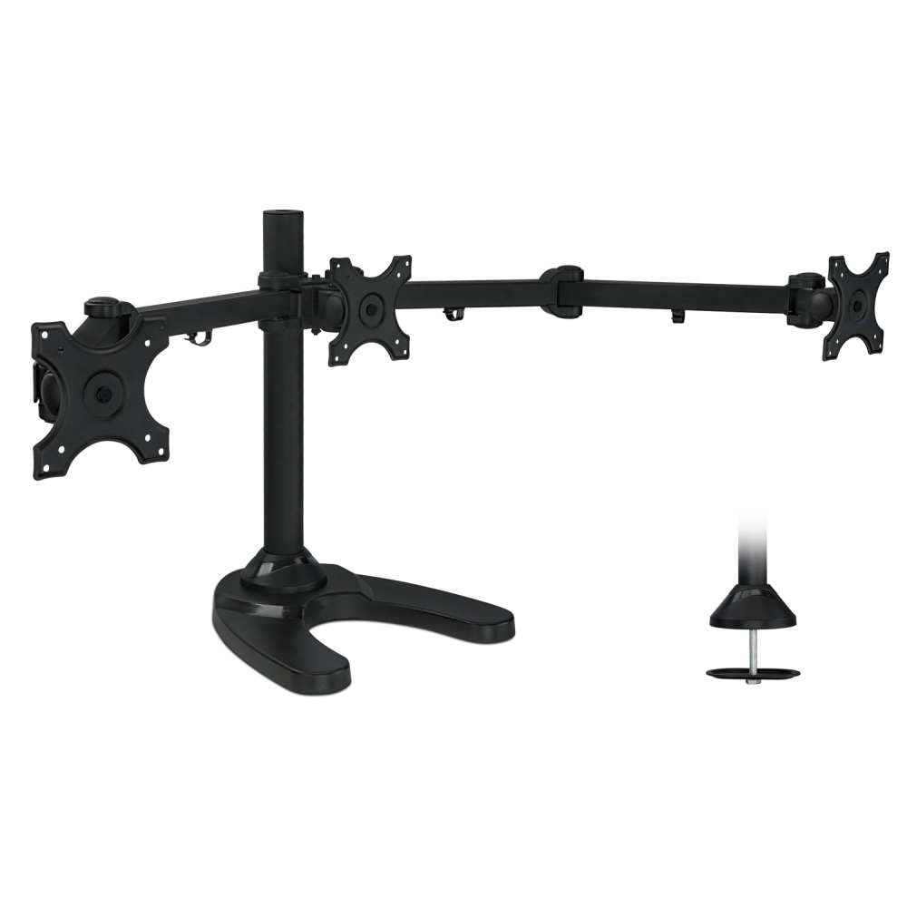 Mount-It! Triple Monitor Stand For 13in-24in Inch Computer Screens, MI-789 MPN:MI-789