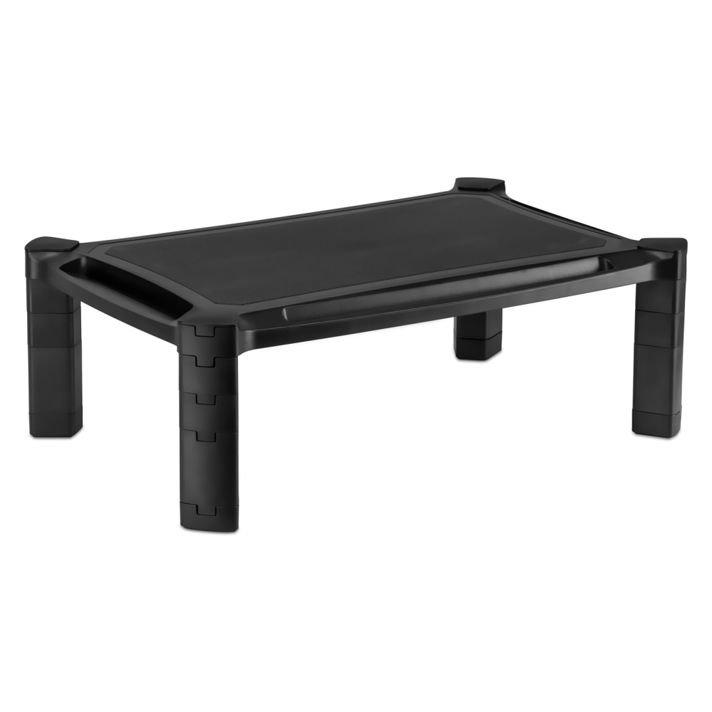 Mount-It! Desktop Computer Monitor Riser For 13 - 32in Monitors, 6-5/8inH x 19-1/4inW x 12-5/8inD, Black MPN:MI-7851