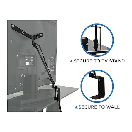 Adjustable TV Safety Straps (ONE PAIR) MPN:MI-350
