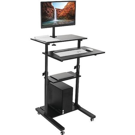 Adjustable Rolling Presentation Lecturn MPN:MI-7942B