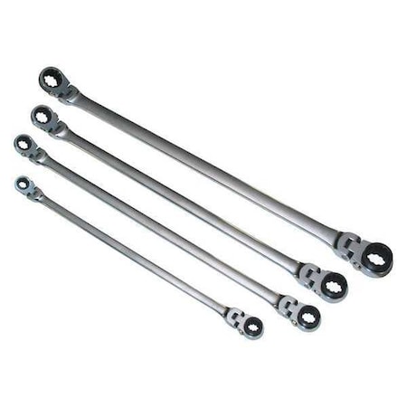 Reversible Ratcheting Wrench, 4Pc, SAE MPN:RF7