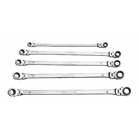 Ratcheting Wrench, 5Pc, Metric Flexible MPN:RM6