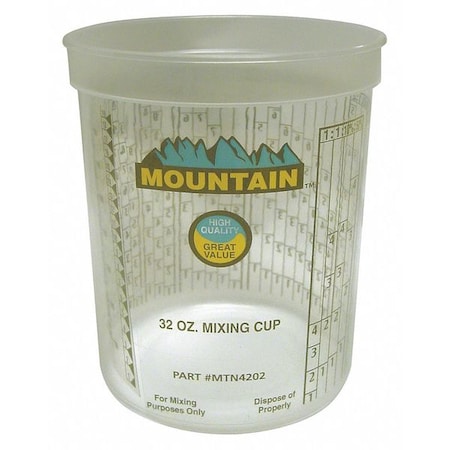Mixing Cup, 1 qt, Disposable, 100 PK MPN:4202