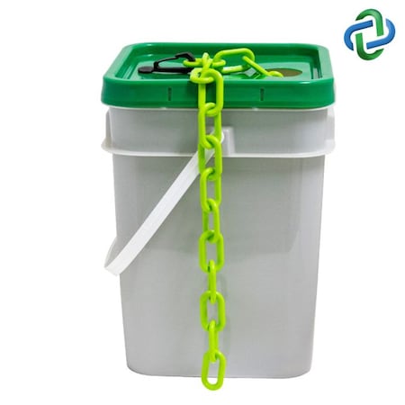Safety Green Plastic Chain Pail 1
